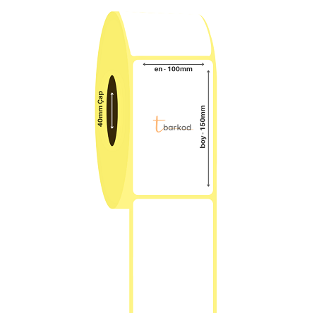 100x150 Vellum Etiket, 10x15 Vellum Etiket