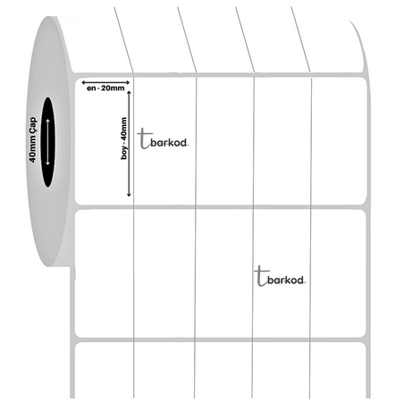 20x40 Yan Yana 5’li Fastyre Etiket